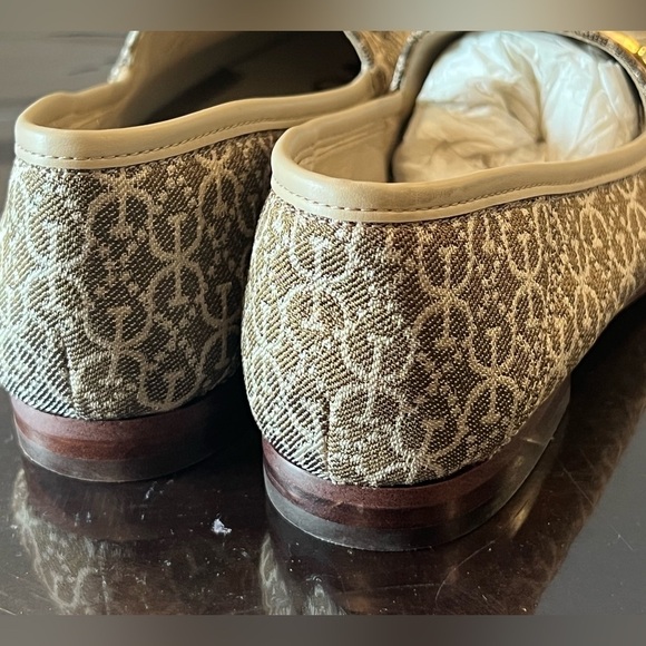 S57. NEW SAM EDELMAN LORAINE BIT LOAFER BEIGE JACQUARD 5M/EU35 - Picture 4 of 11